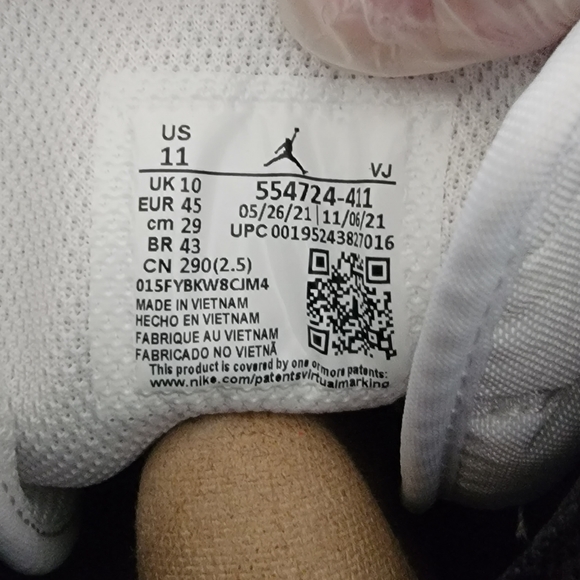 Nike Air Jordan 1 Mid Retro Armory Navy White 554724-411 Men size 11 - Picture 6 of 8